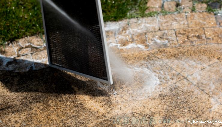 高压水枪清洗风口